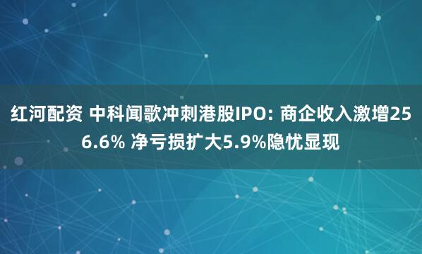 红河配资 中科闻歌冲刺港股IPO: 商企收入激增256.6% 净亏损扩大5.9%隐忧显现